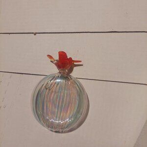 hummingbird glass suncatcher